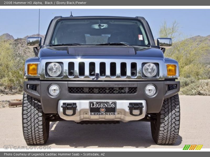 Black / Ebony Black/Pewter 2008 Hummer H3 Alpha
