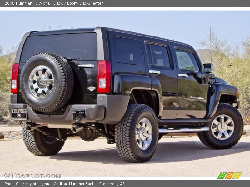 Black / Ebony Black/Pewter 2008 Hummer H3 Alpha