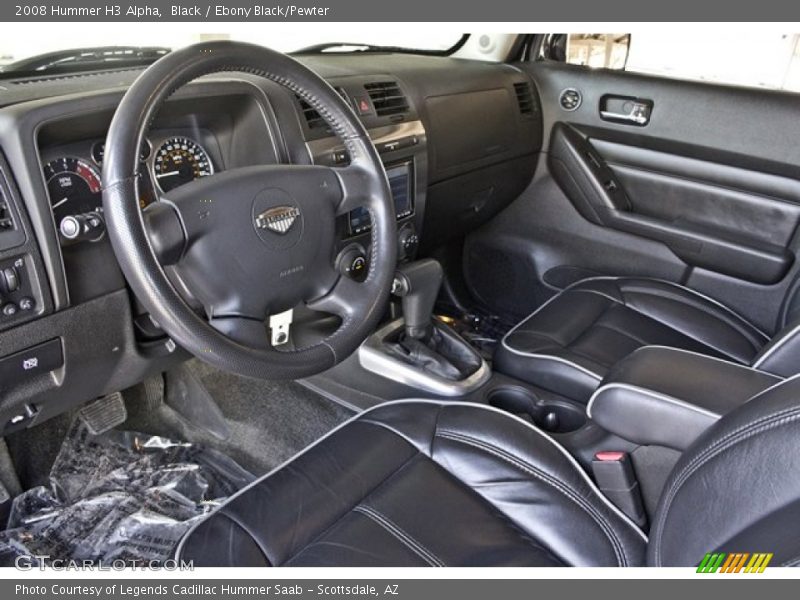 Ebony Black/Pewter Interior - 2008 H3 Alpha 