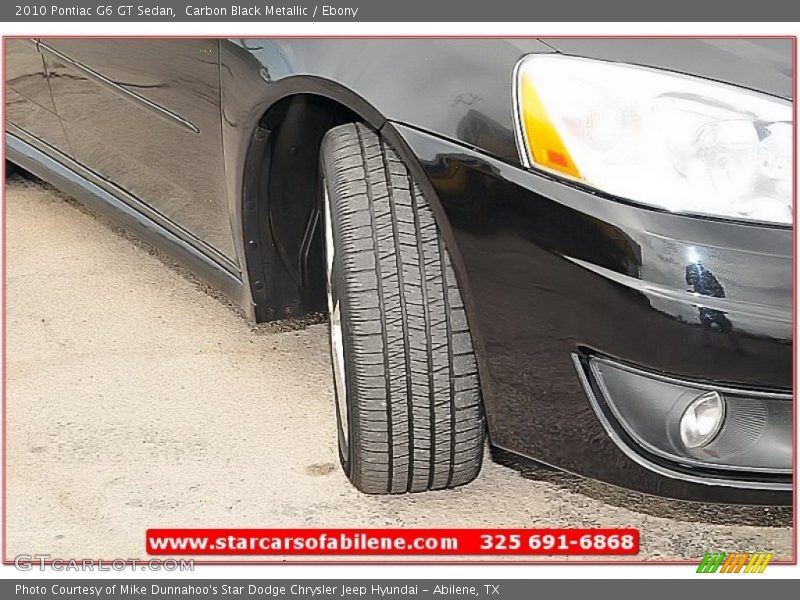 Carbon Black Metallic / Ebony 2010 Pontiac G6 GT Sedan