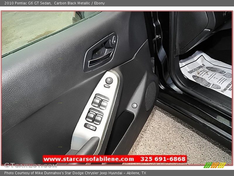 Carbon Black Metallic / Ebony 2010 Pontiac G6 GT Sedan