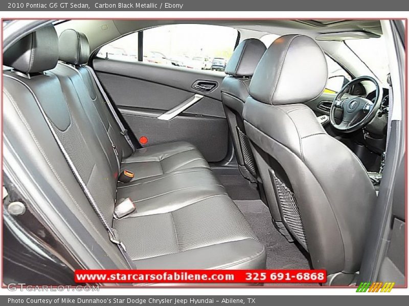 Carbon Black Metallic / Ebony 2010 Pontiac G6 GT Sedan