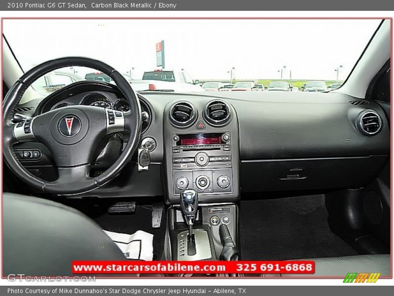 Carbon Black Metallic / Ebony 2010 Pontiac G6 GT Sedan