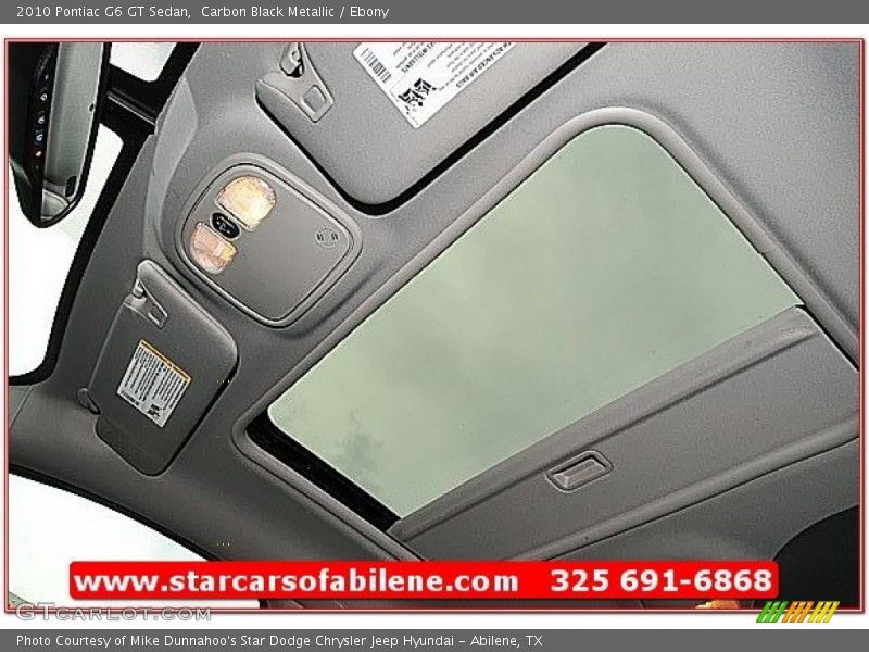 Carbon Black Metallic / Ebony 2010 Pontiac G6 GT Sedan