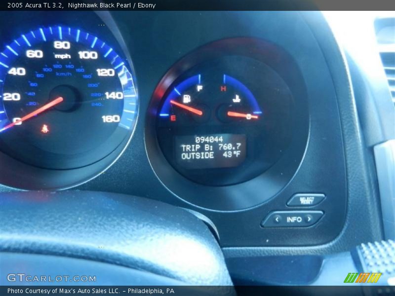 Nighthawk Black Pearl / Ebony 2005 Acura TL 3.2