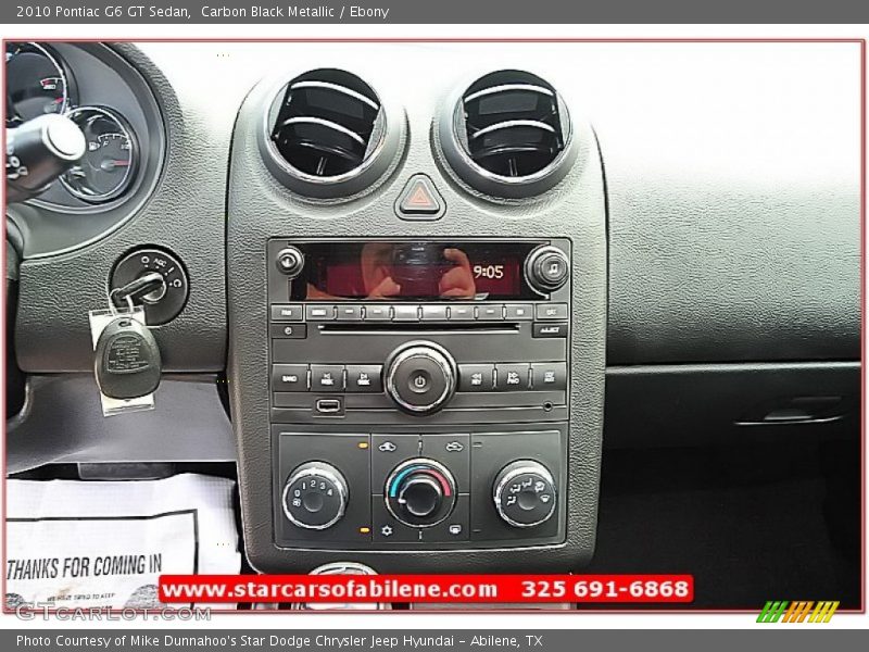 Carbon Black Metallic / Ebony 2010 Pontiac G6 GT Sedan