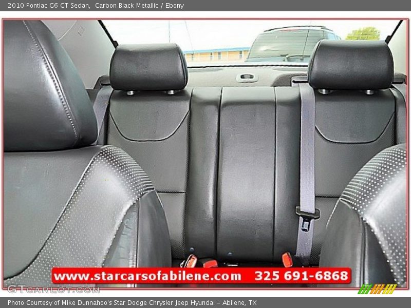 Carbon Black Metallic / Ebony 2010 Pontiac G6 GT Sedan