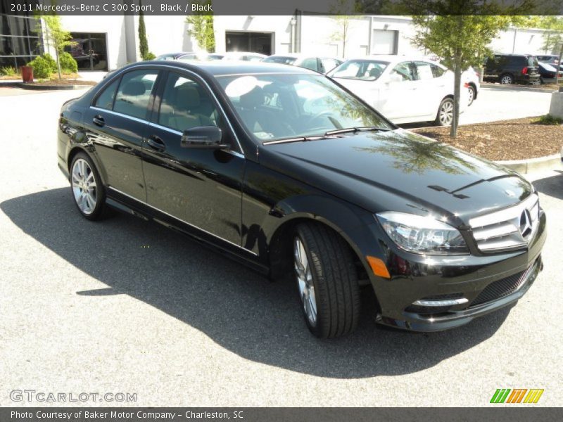 Black / Black 2011 Mercedes-Benz C 300 Sport