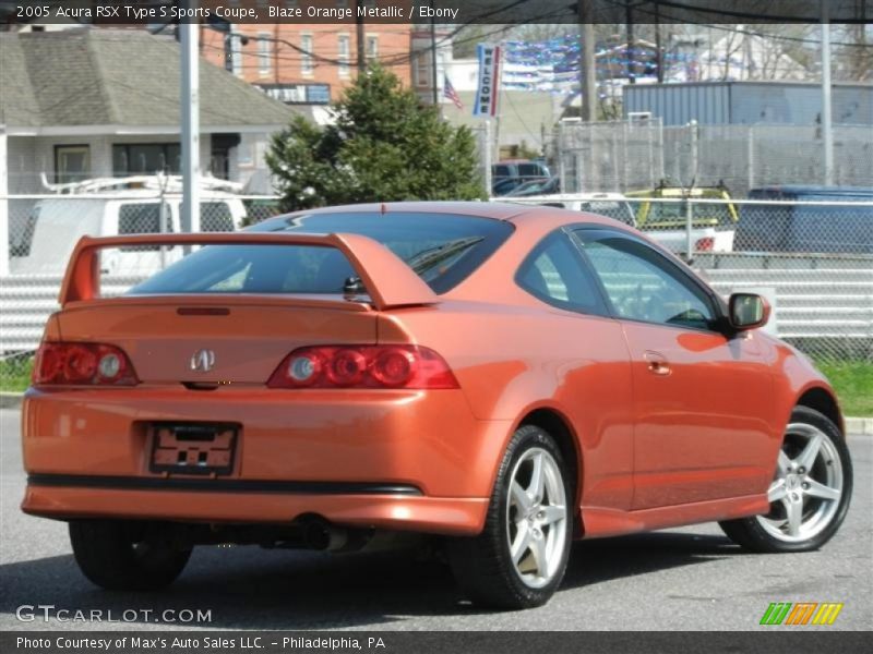  2005 RSX Type S Sports Coupe Blaze Orange Metallic