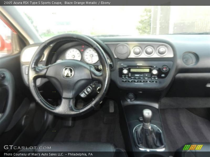 Blaze Orange Metallic / Ebony 2005 Acura RSX Type S Sports Coupe