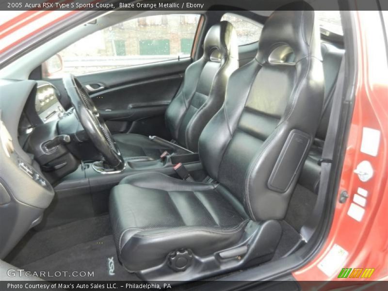Front Seat of 2005 RSX Type S Sports Coupe