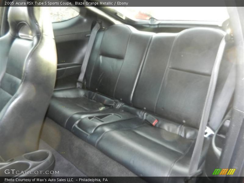 Rear Seat of 2005 RSX Type S Sports Coupe