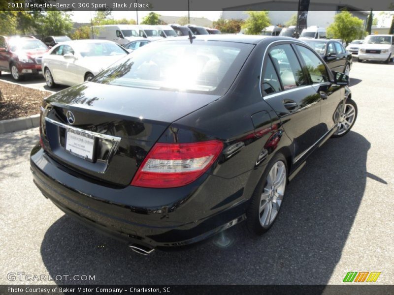 Black / Black 2011 Mercedes-Benz C 300 Sport