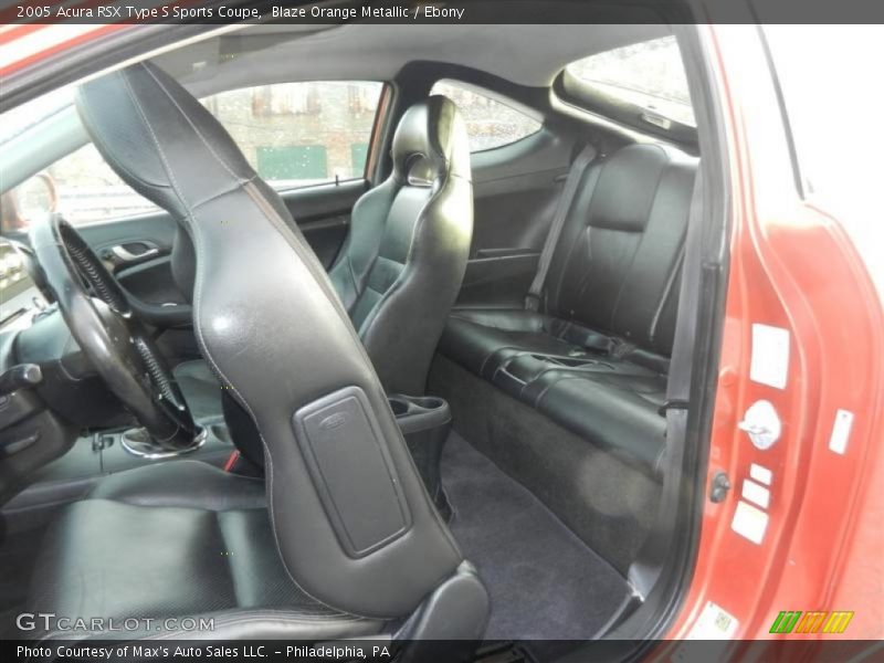  2005 RSX Type S Sports Coupe Ebony Interior