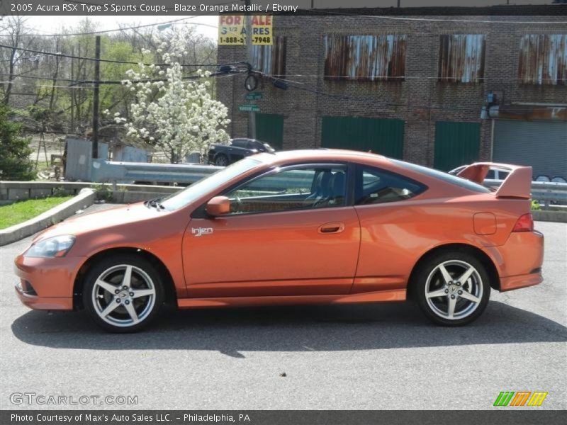 2005 RSX Type S Sports Coupe Blaze Orange Metallic