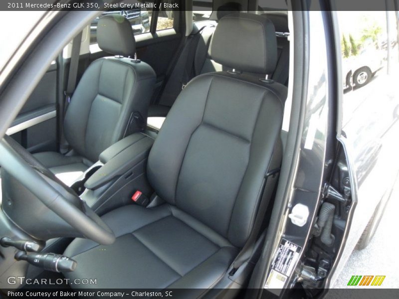 Steel Grey Metallic / Black 2011 Mercedes-Benz GLK 350