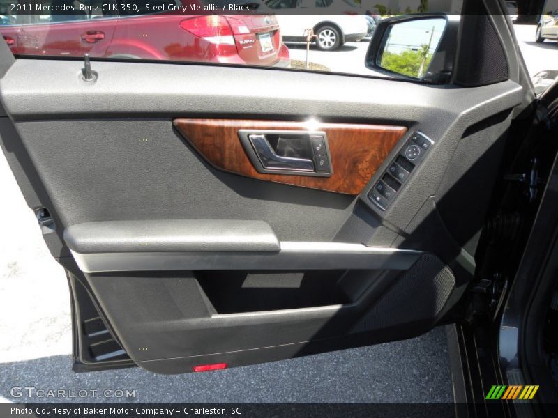 Steel Grey Metallic / Black 2011 Mercedes-Benz GLK 350