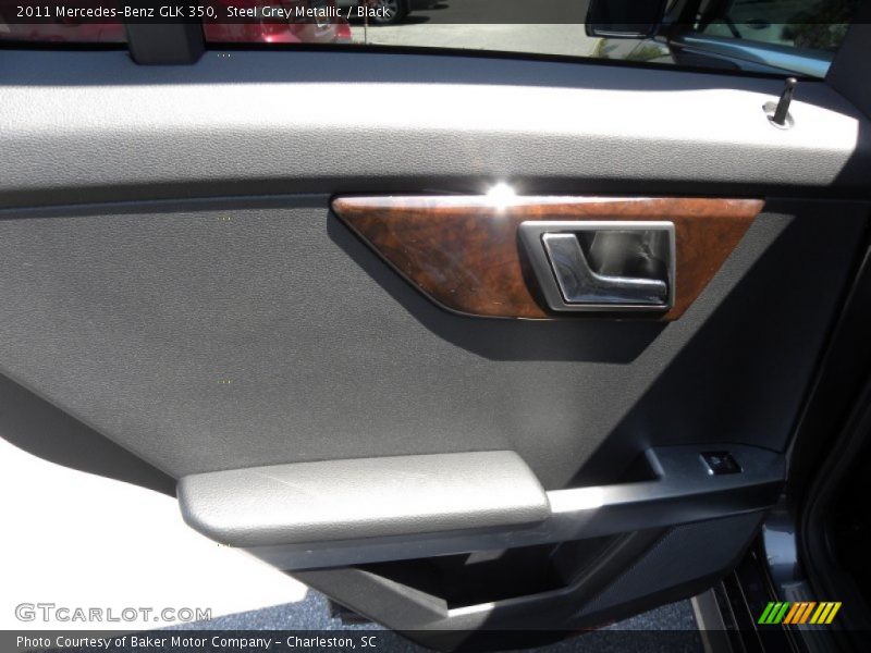 Steel Grey Metallic / Black 2011 Mercedes-Benz GLK 350