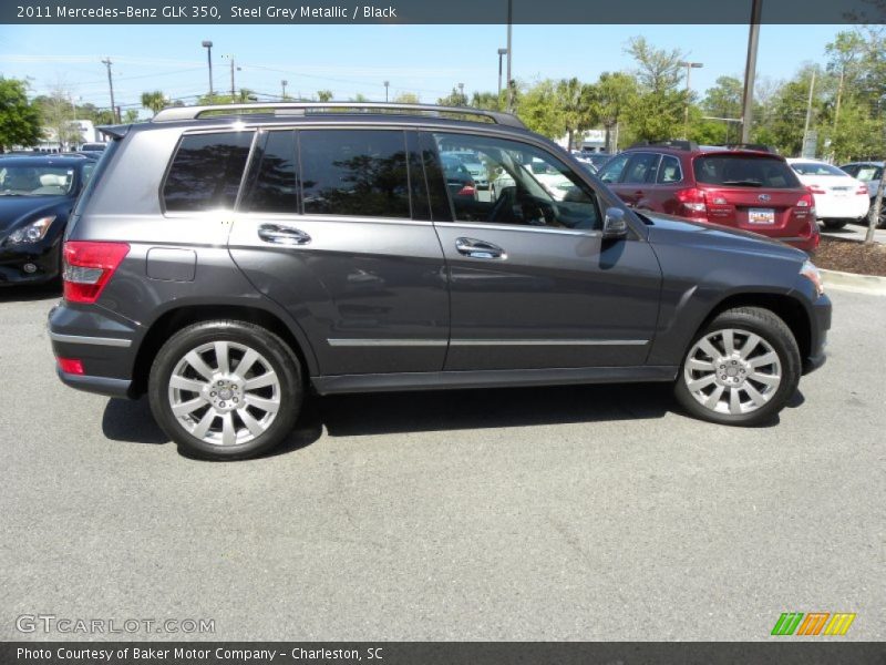 Steel Grey Metallic / Black 2011 Mercedes-Benz GLK 350
