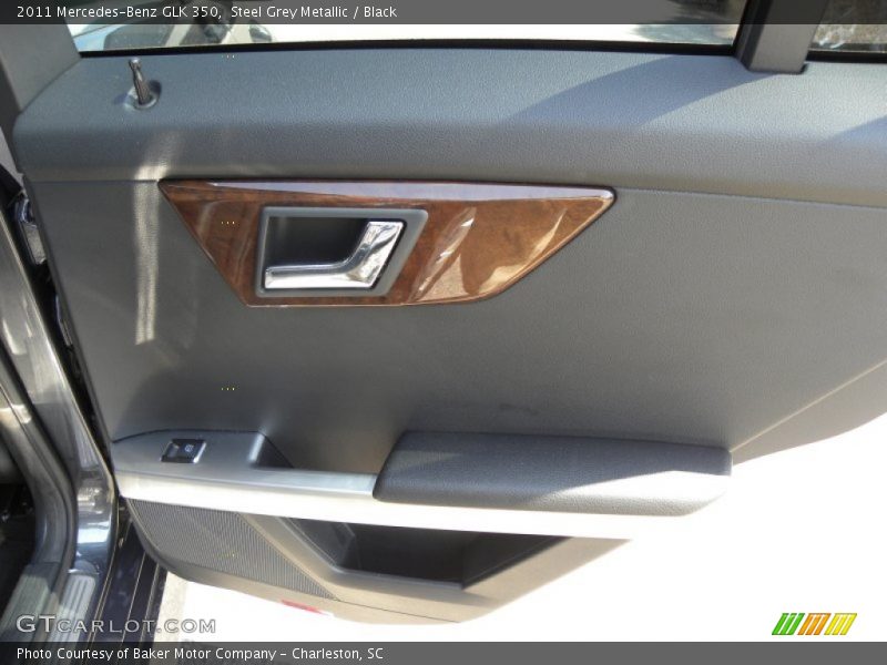 Steel Grey Metallic / Black 2011 Mercedes-Benz GLK 350