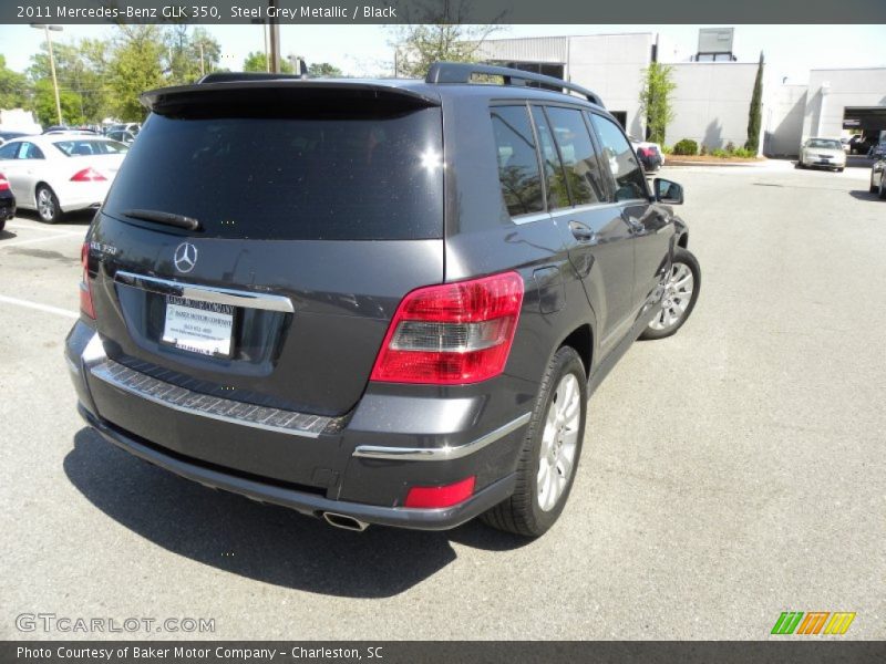 Steel Grey Metallic / Black 2011 Mercedes-Benz GLK 350