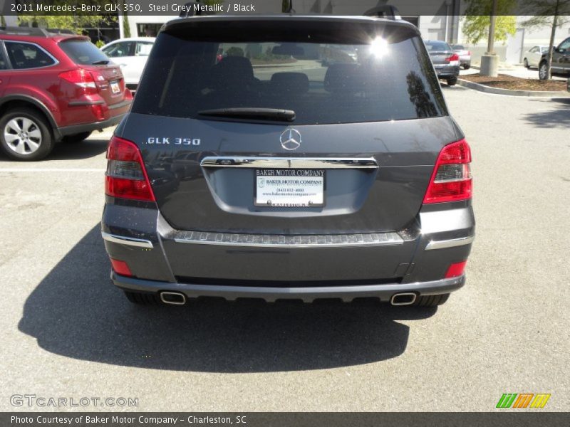 Steel Grey Metallic / Black 2011 Mercedes-Benz GLK 350