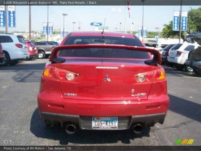 Rally Red Metallic / Black 2008 Mitsubishi Lancer Evolution MR