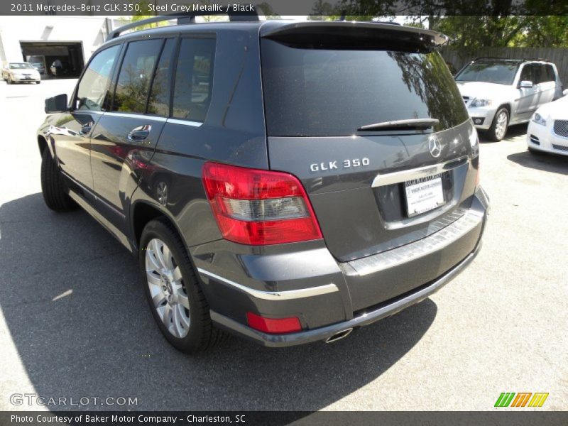 Steel Grey Metallic / Black 2011 Mercedes-Benz GLK 350