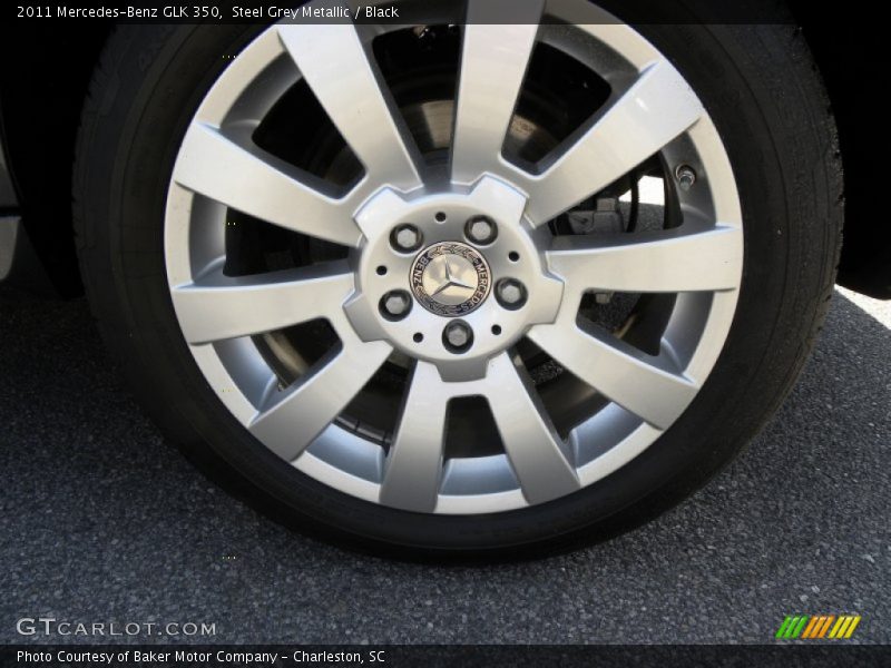 Steel Grey Metallic / Black 2011 Mercedes-Benz GLK 350