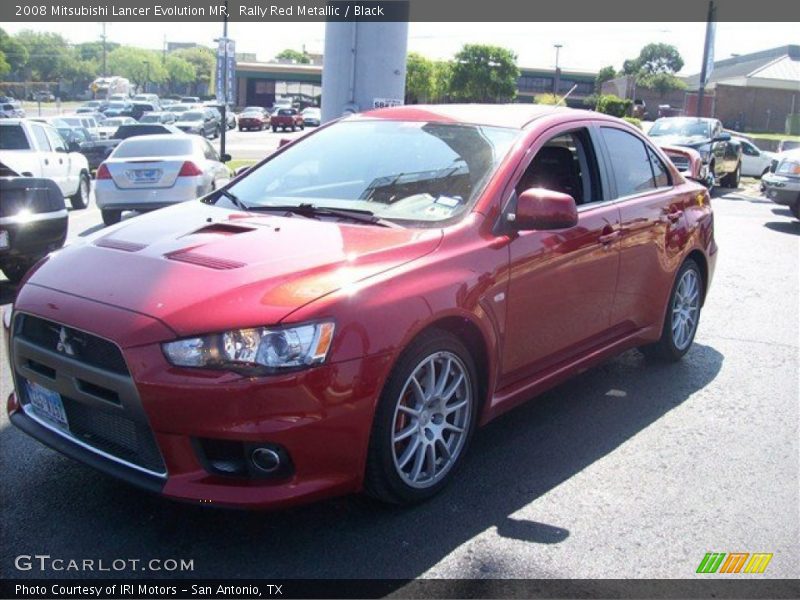 Rally Red Metallic / Black 2008 Mitsubishi Lancer Evolution MR