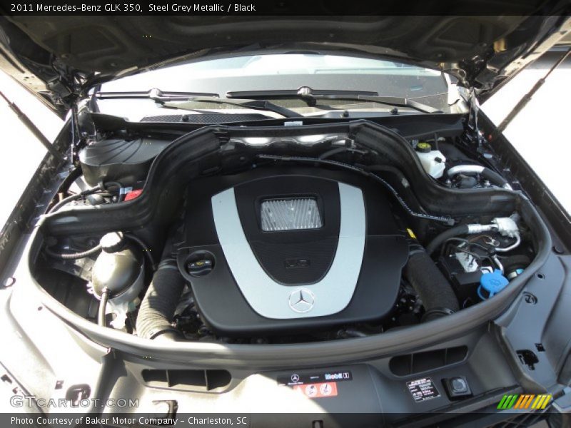 Steel Grey Metallic / Black 2011 Mercedes-Benz GLK 350