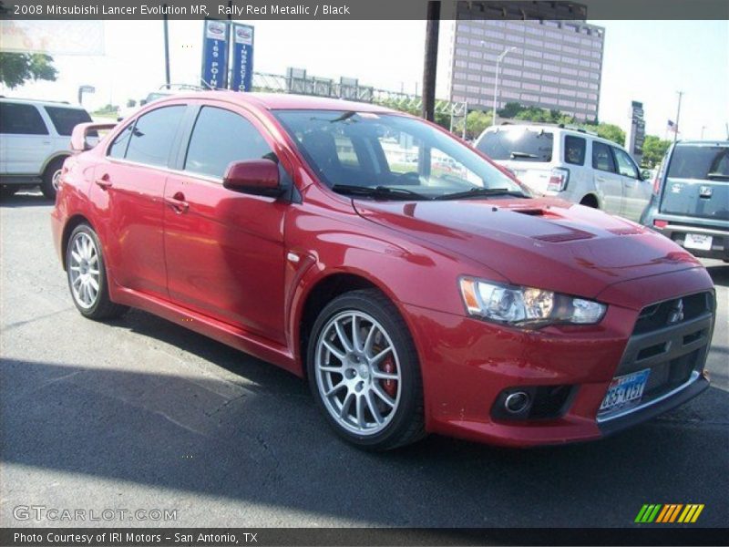 Rally Red Metallic / Black 2008 Mitsubishi Lancer Evolution MR