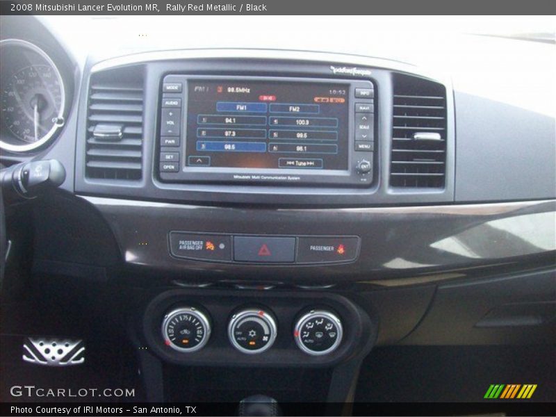 Rally Red Metallic / Black 2008 Mitsubishi Lancer Evolution MR