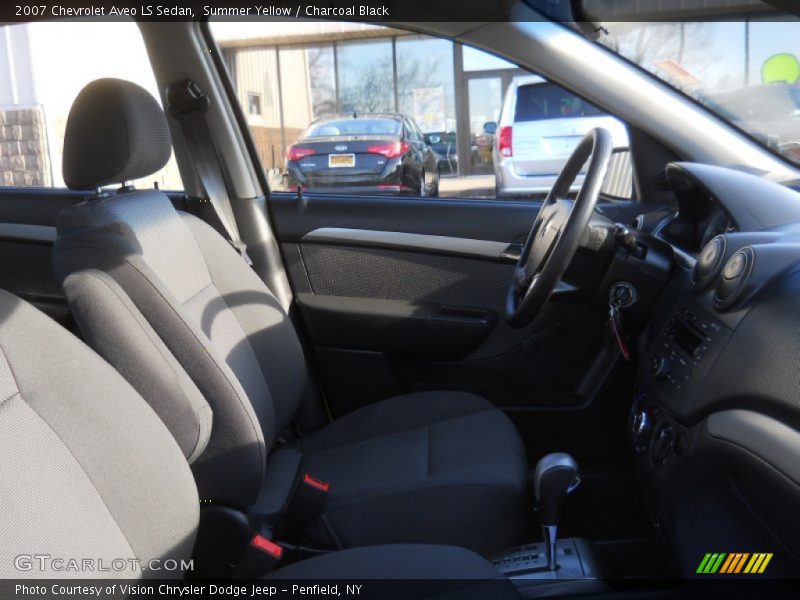 Summer Yellow / Charcoal Black 2007 Chevrolet Aveo LS Sedan