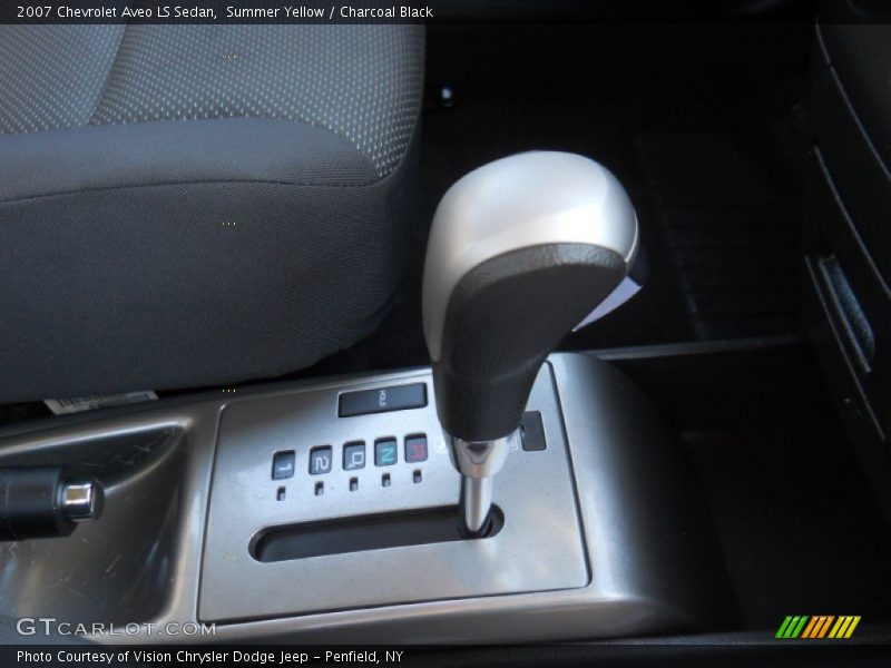 Summer Yellow / Charcoal Black 2007 Chevrolet Aveo LS Sedan