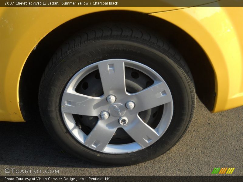 Summer Yellow / Charcoal Black 2007 Chevrolet Aveo LS Sedan