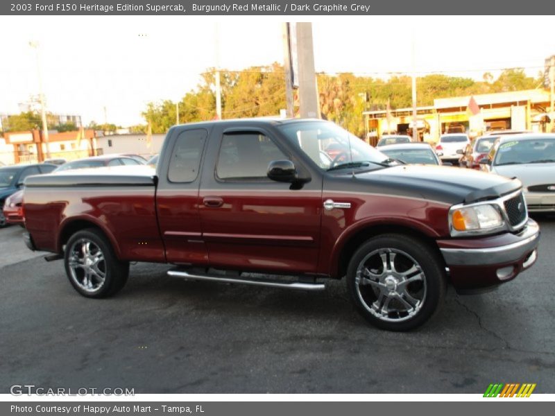 Burgundy Red Metallic / Dark Graphite Grey 2003 Ford F150 Heritage Edition Supercab
