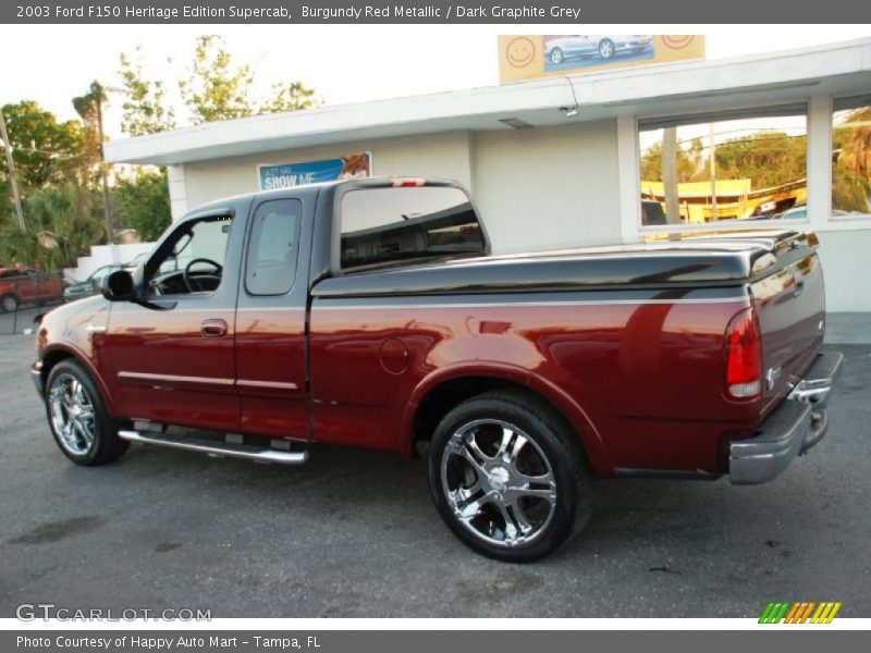 Burgundy Red Metallic / Dark Graphite Grey 2003 Ford F150 Heritage Edition Supercab