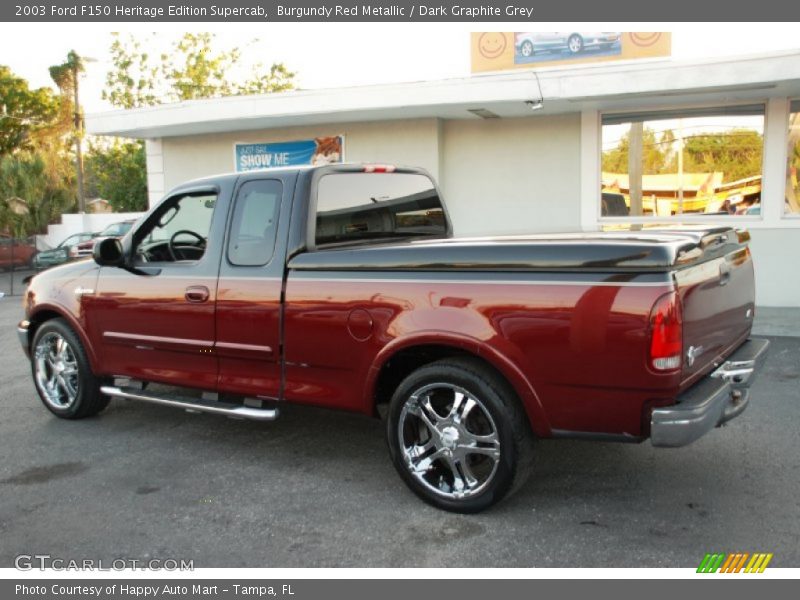 Burgundy Red Metallic / Dark Graphite Grey 2003 Ford F150 Heritage Edition Supercab