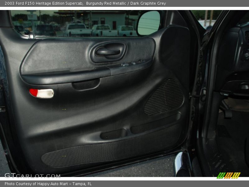 Burgundy Red Metallic / Dark Graphite Grey 2003 Ford F150 Heritage Edition Supercab