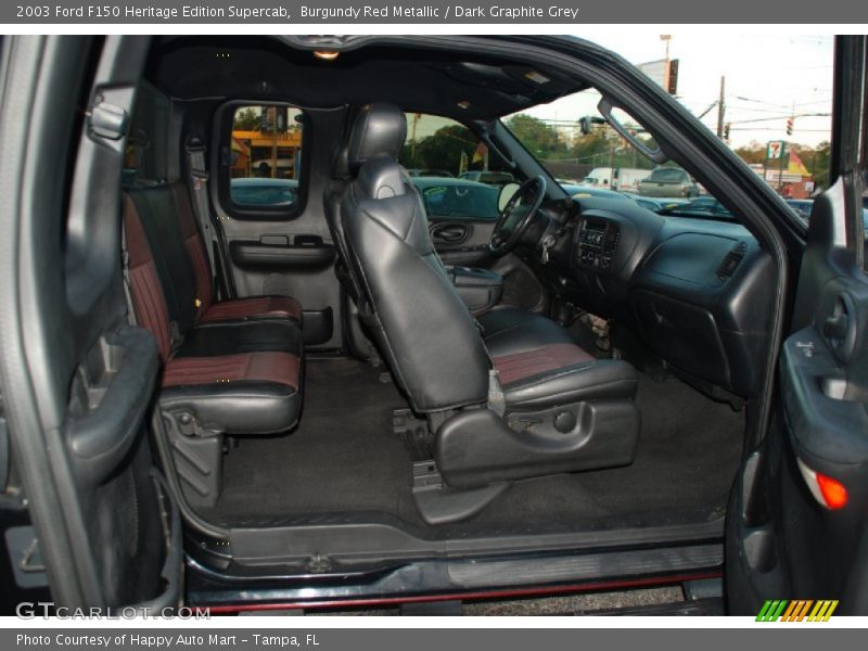 Burgundy Red Metallic / Dark Graphite Grey 2003 Ford F150 Heritage Edition Supercab