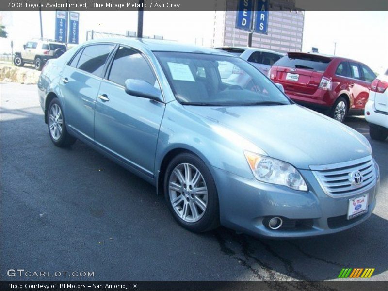 Blue Mirage Metallic / Ash Gray 2008 Toyota Avalon Limited