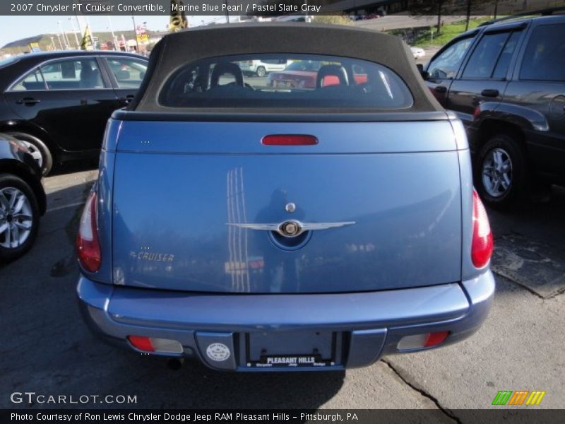Marine Blue Pearl / Pastel Slate Gray 2007 Chrysler PT Cruiser Convertible