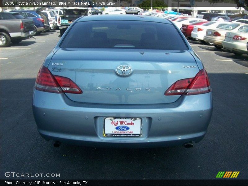 Blue Mirage Metallic / Ash Gray 2008 Toyota Avalon Limited