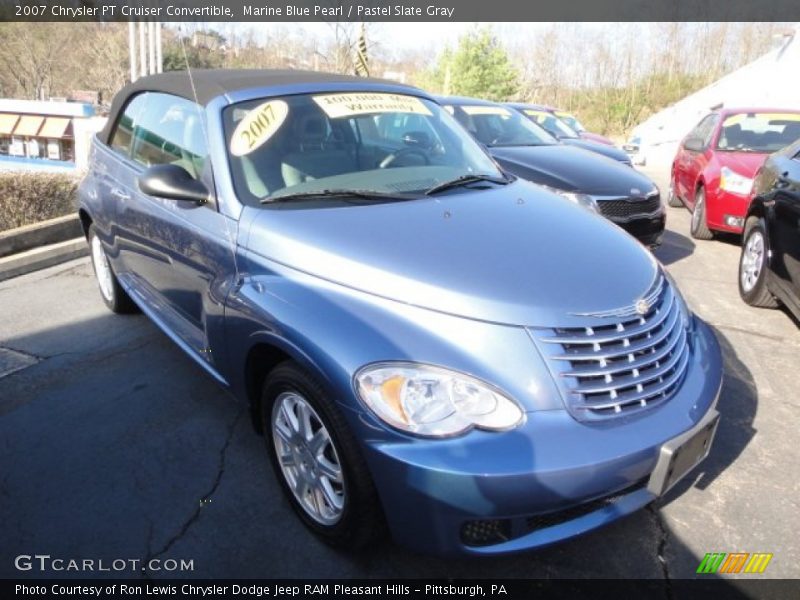 Marine Blue Pearl / Pastel Slate Gray 2007 Chrysler PT Cruiser Convertible