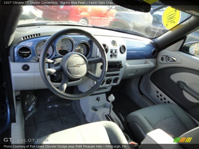 Marine Blue Pearl / Pastel Slate Gray 2007 Chrysler PT Cruiser Convertible