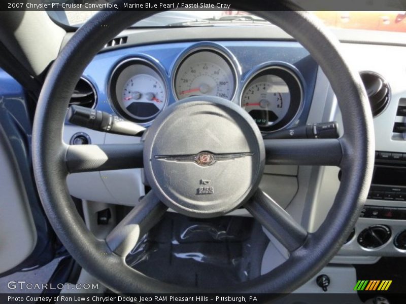 Marine Blue Pearl / Pastel Slate Gray 2007 Chrysler PT Cruiser Convertible