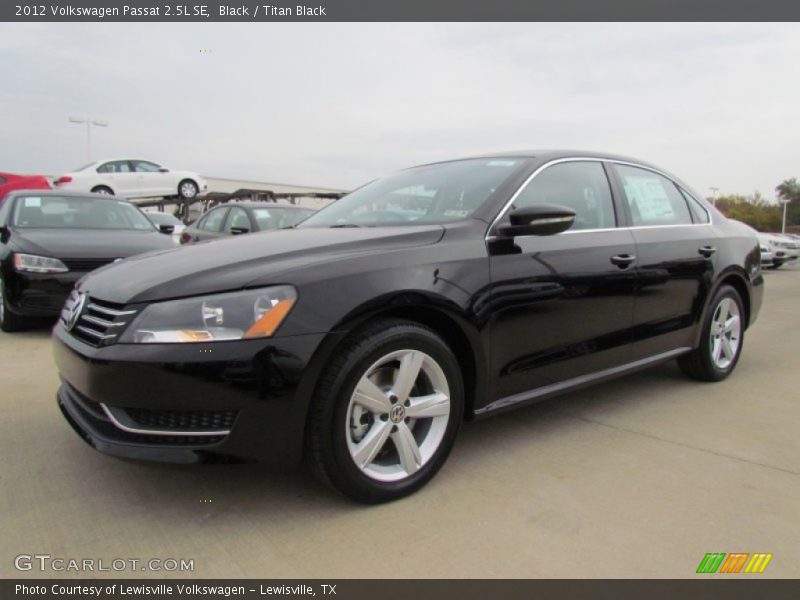 Black / Titan Black 2012 Volkswagen Passat 2.5L SE