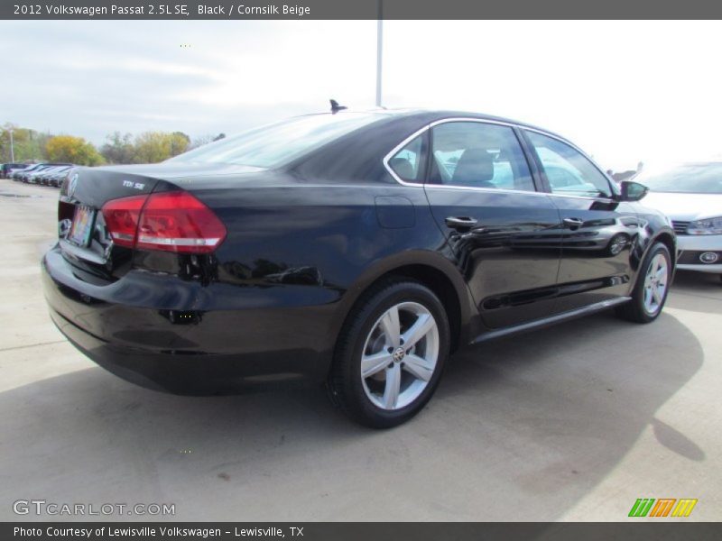 Black / Cornsilk Beige 2012 Volkswagen Passat 2.5L SE