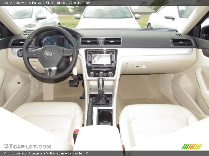 Black / Cornsilk Beige 2012 Volkswagen Passat 2.5L SE